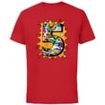 thumbnail image 1 of Marvel Avengers Comics 5th Birthday - Short Sleeve Cotton T-Shirt for Adults - Customized-Red, 1 of 5