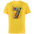 thumbnail image 1 of Marvel Avengers Comics 7th Birthday - Short Sleeve Cotton T-Shirt for Adults - Customized-Yellow, 1 of 5