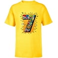 thumbnail image 1 of Marvel Avengers Comics 7th Birthday - Short Sleeve T-Shirt for Kids - Customized-Yellow, 1 of 5