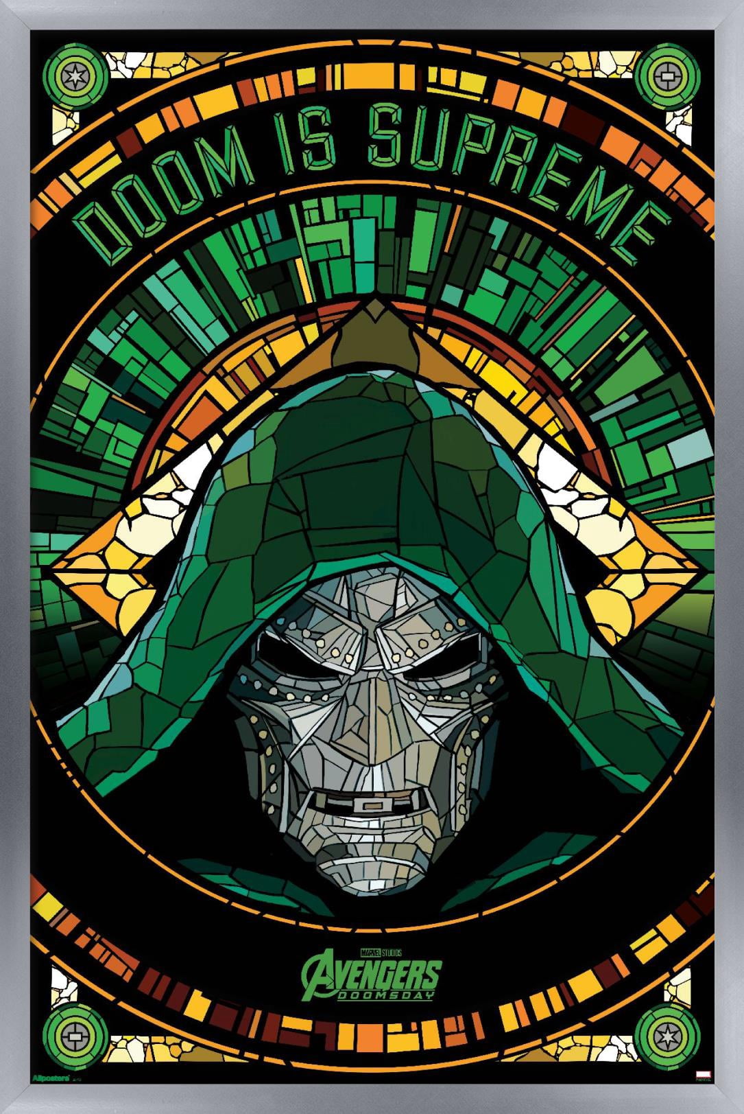 Marvel Avengers: Doomsday (2026) - Stained Glass Doom Wall Poster, 22. ...