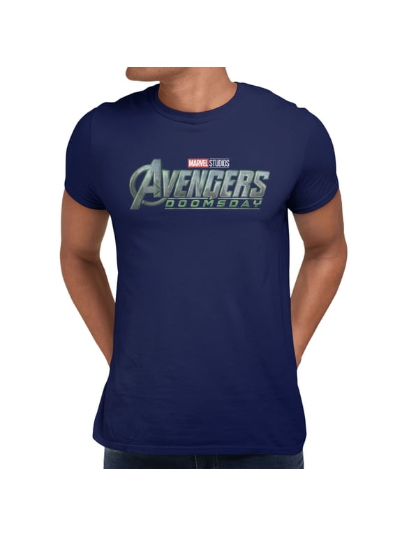 Avengers Doomsday Full Color Logo Mens T-Shirt (Navy, S-XXXL)