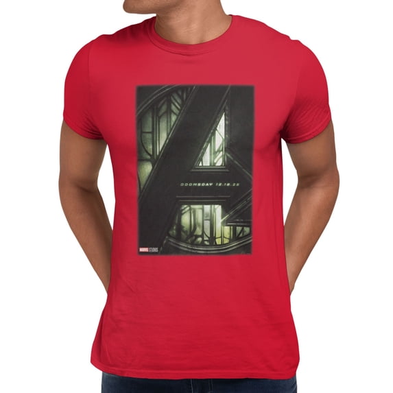 Marvel Avengers Doomsday Movie Poster Men's T-Shirt (Red, S-XXXL)