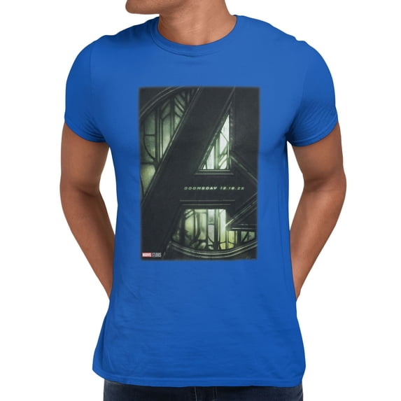 Marvel Avengers Doomsday Movie Poster Men's T-Shirt (Royal, S-XXXL)
