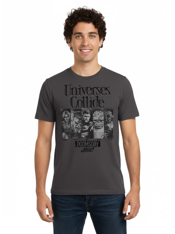 Avengers: Doomsday, Men's & Big Men's Graphic T-Shirt, Universes Collide, Sizes S–3XL