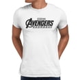 thumbnail image 1 of Marvel Avengers Doomsday Men's Logo Black White T-Shirt (White, X-XXXL), 1 of 4