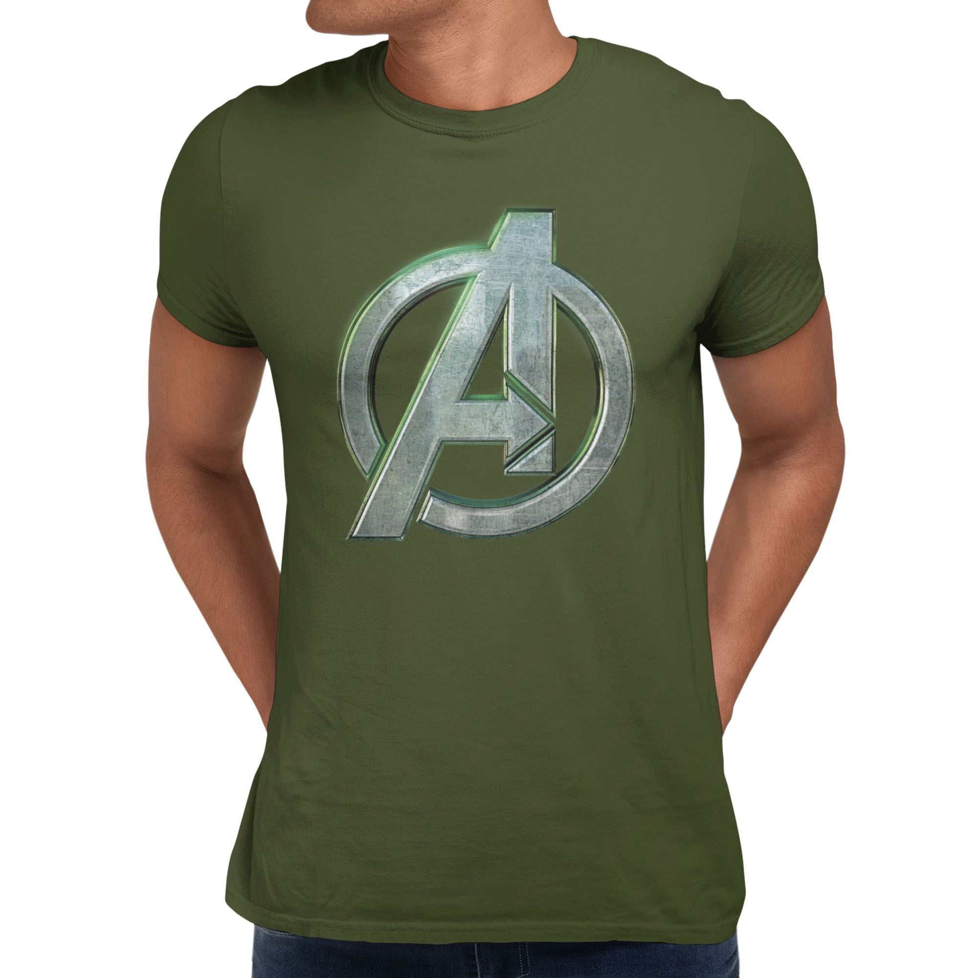 Marvel Avengers Doomsday Metal Full Color Logo Icon Mens T-Shirt ...