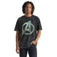 Marvel Avengers Doomsday Metal Full Color Logo Icon T-Shirt (Black ...