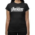 thumbnail image 1 of Marvel Avengers Doomsday Women's Logo White Black T-Shirt (Black, S-XXL), 1 of 4