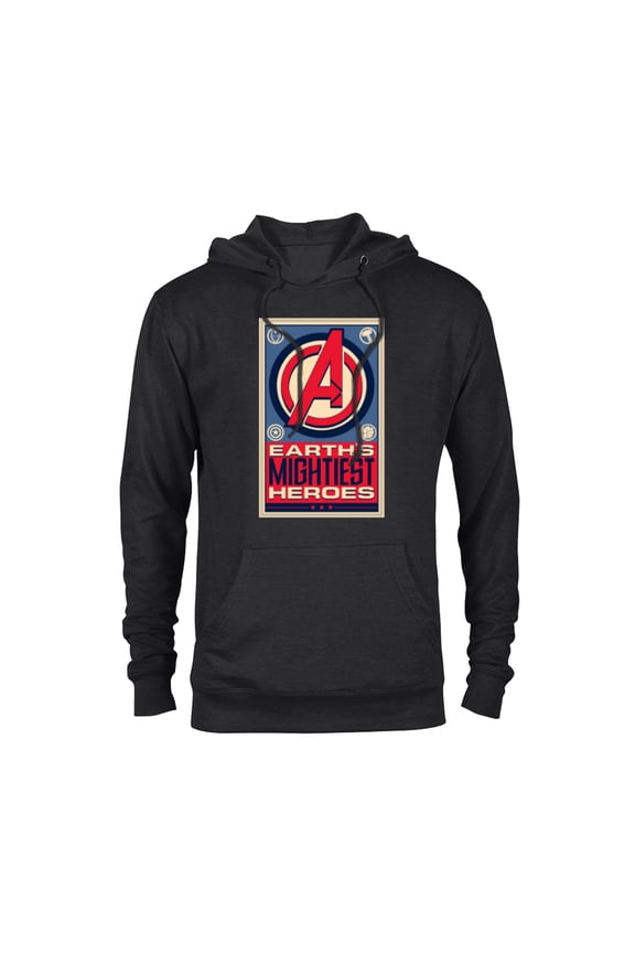 Avengers Earth’s Mightiest Heroes Retro Icons - Pullover Hoodie for Adults - Customized-Black