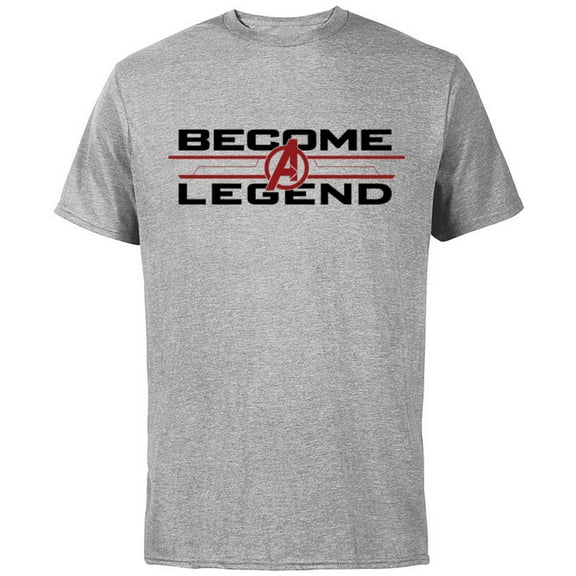 Marvel Avengers: Endgame Become A Legend - Short Sleeve Cotton T-Shirt for Adults - Customized-Athletic Heather
