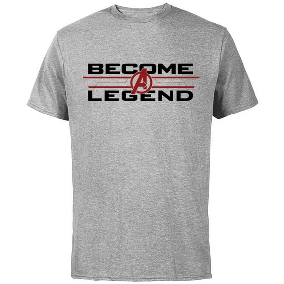 Marvel Avengers: Endgame Become A Legend - Short Sleeve Cotton T-Shirt for Adults - Customized-Athletic Heather