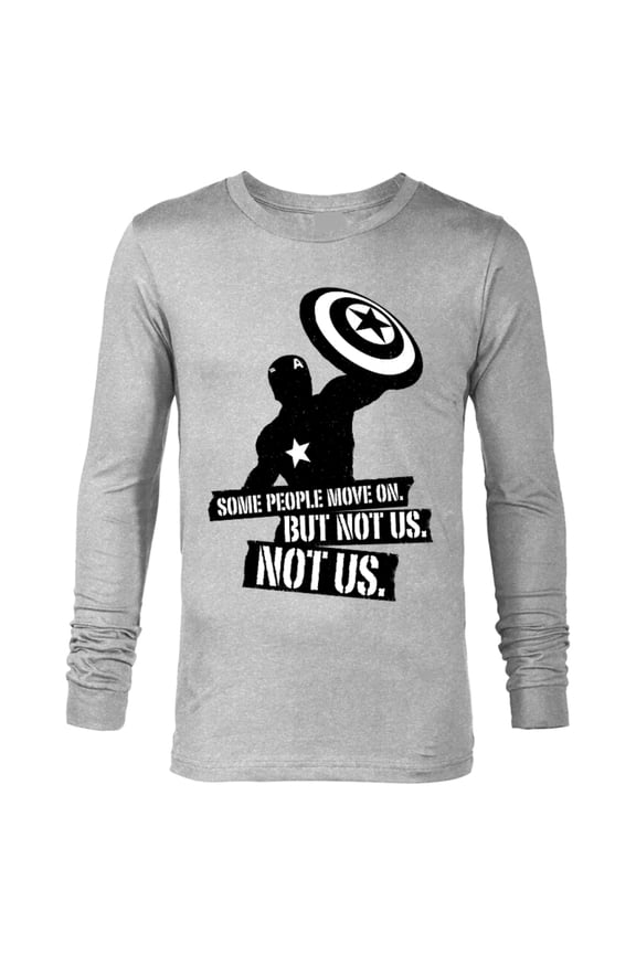 Avengers: Endgame Captain America Not Us - Long Sleeve T-Shirt for Men - Customized-Athletic Heather