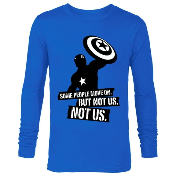 Marvel Avengers: Endgame Captain America Not Us - Long Sleeve T-Shirt for Men - Customized-Royal