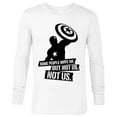 thumbnail image 1 of Marvel Avengers: Endgame Captain America Not Us - Long Sleeve T-Shirt for Men - Customized-White, 1 of 5
