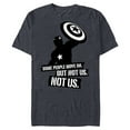 thumbnail image 1 of Marvel Avengers: Endgame Captain America Not Us - Short Sleeve Blended T-Shirt for Adults - Customized-Navy Heather, 1 of 5