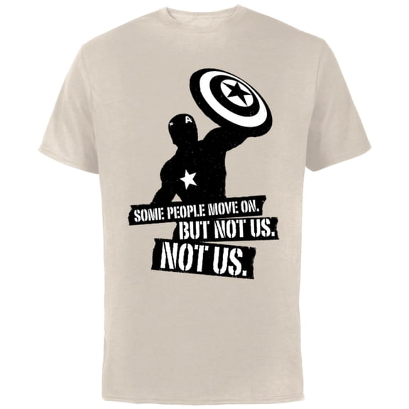 Marvel Avengers: Endgame Captain America Not Us - Short Sleeve Cotton T-Shirt for Adults - Customized-Natural