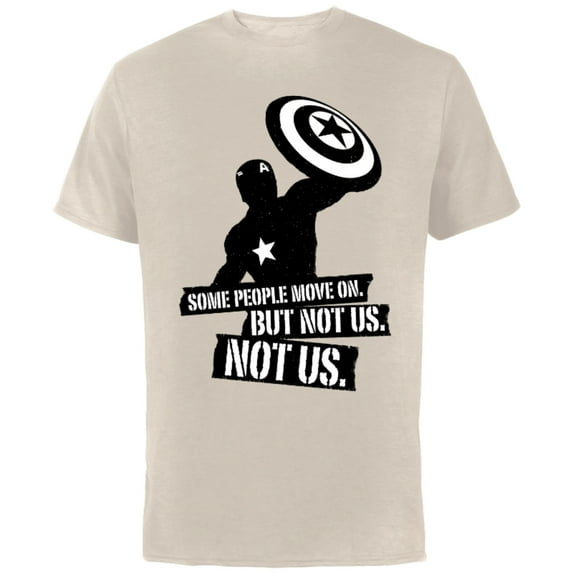 Marvel Avengers: Endgame Captain America Not Us - Short Sleeve Cotton T-Shirt for Adults - Customized-Natural