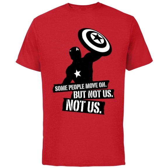 Marvel Avengers: Endgame Captain America Not Us - Short Sleeve Cotton T-Shirt for Adults - Customized-Red