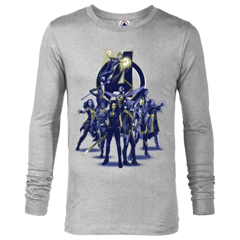 Marvel Avengers Endgame Female Super Heroes Long Sleeve T Shirt for Men Customized Athletic Heather