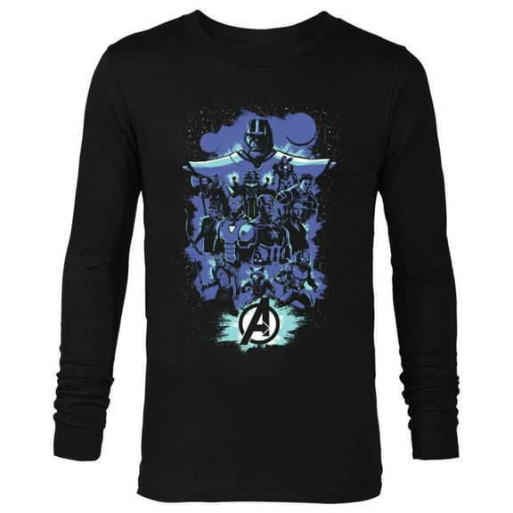 Marvel Avengers: Endgame Heroes and Thanos - Long Sleeve T-Shirt for Men - Customized-Black