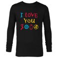 thumbnail image 1 of Marvel Avengers: Endgame I Love You 3000 Drawing - Long Sleeve T-Shirt for Men - Customized-Black, 1 of 2