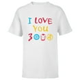 thumbnail image 1 of Marvel Avengers: Endgame I Love You 3000 Drawing - Short Sleeve T-Shirt for Kids - Customized-White, 1 of 5