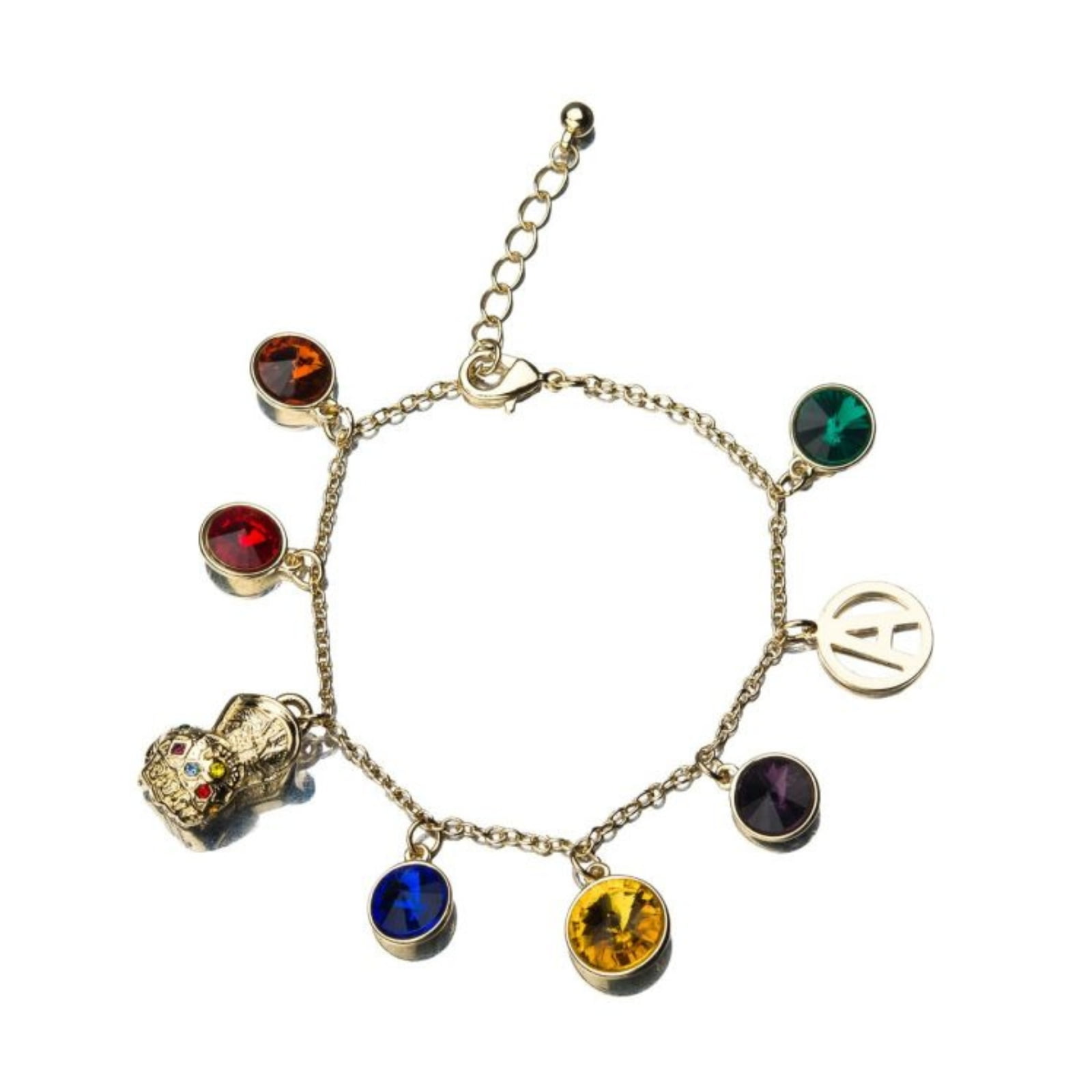 SALESONE Marvel Avengers Endgame Infinity Stone Charm Bracelet | Measures Up To 8 Inches