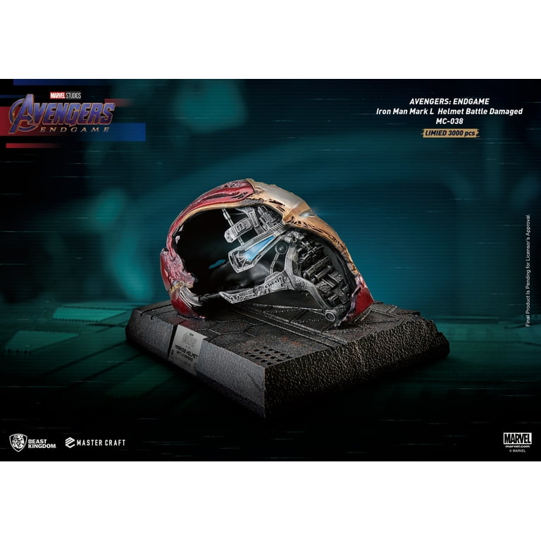 Replica Iron Man MARK50 Casco Dañado Vengadores Endgame Marvel Master Craft