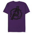 thumbnail image 1 of Marvel Avengers: Endgame Logo Broken Pieces - Short Sleeve Blended T-Shirt for Adults - Customized-Purple, 1 of 5