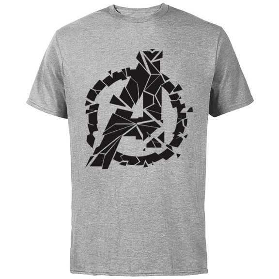 Marvel Avengers: Endgame Logo Broken Pieces - Short Sleeve Cotton T-Shirt for Adults - Customized-Athletic Heather