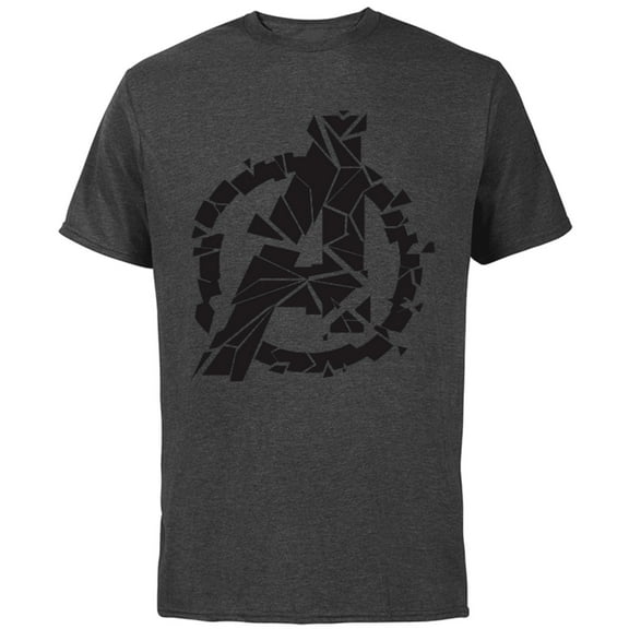Marvel Avengers: Endgame Logo Broken Pieces - Short Sleeve Cotton T-Shirt for Adults - Customized-Charcoal