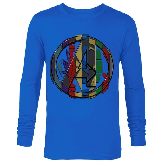 Marvel Avengers: Endgame Logo Hero Colors - Long Sleeve T-Shirt for Men - Customized-Royal