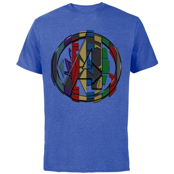 Marvel Avengers: Endgame Logo Hero Colors - Short Sleeve Cotton T-Shirt for Adults - Customized-Royal Heather