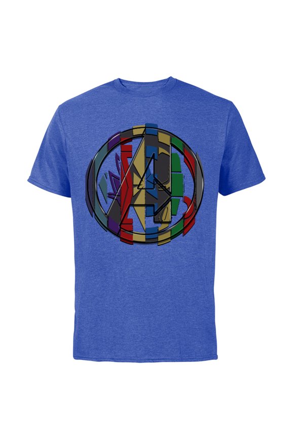 Avengers: Endgame Logo Hero Colors - Short Sleeve Cotton T-Shirt for Adults - Customized-Royal Heather