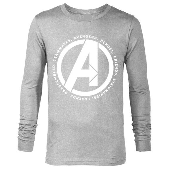 Marvel Avengers: Endgame Logo Heroes and Legends - Long Sleeve T-Shirt for Men - Customized-Athletic Heather