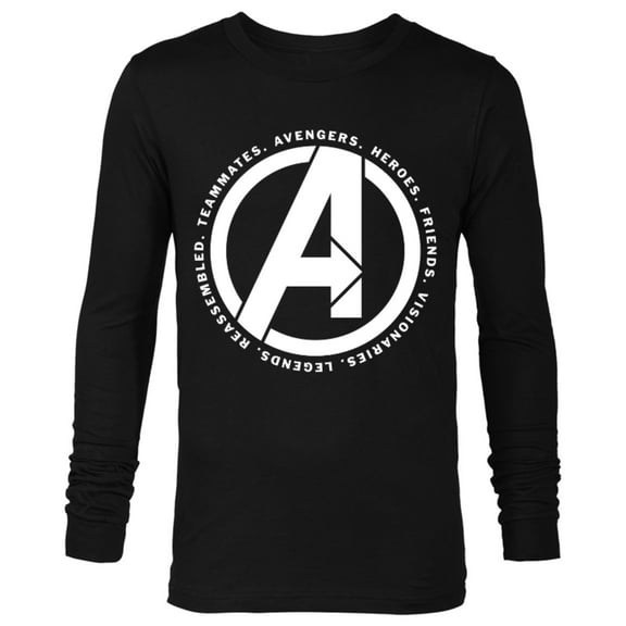 Marvel Avengers: Endgame Logo Heroes and Legends - Long Sleeve T-Shirt for Men - Customized-Black