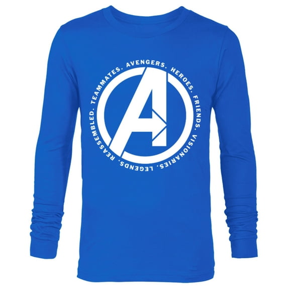 Marvel Avengers: Endgame Logo Heroes and Legends - Long Sleeve T-Shirt for Men - Customized-Royal