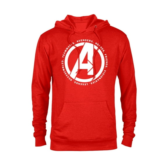 Marvel Avengers: Endgame Logo Heroes and Legends - Pullover Hoodie for Adults - Customized-Red Heather