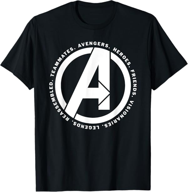 Marvel Avengers Endgame Logo Heroes and Legends TShirt
