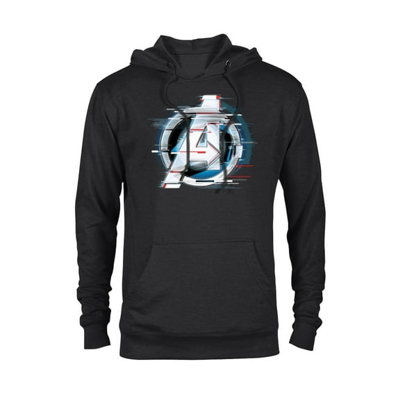 Marvel Avengers: Endgame Logo Silver Speed - Pullover Hoodie for Adults - Customized-Black