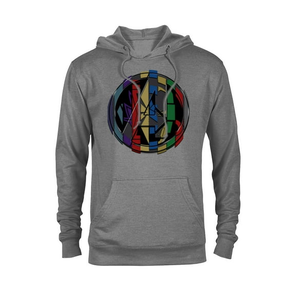 Marvel Avengers: Endgame Logo Super Hero Colors - Pullover Hoodie for Adults - Customized-Graphite Heather