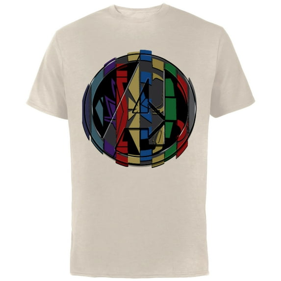 Marvel Avengers: Endgame Logo Super Hero Colors - Short Sleeve Cotton T-Shirt for Adults - Customized-Natural