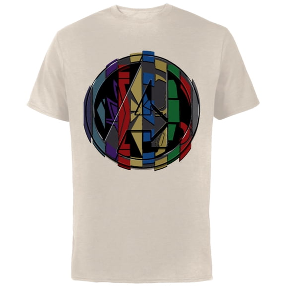 Marvel Avengers: Endgame Logo Super Hero Colors - Short Sleeve Cotton T-Shirt for Adults - Customized-Natural