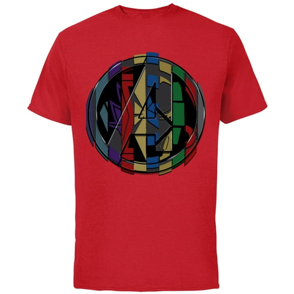 Marvel Avengers: Endgame Logo Super Hero Colors - Short Sleeve Cotton T-Shirt for Adults - Customized-Red