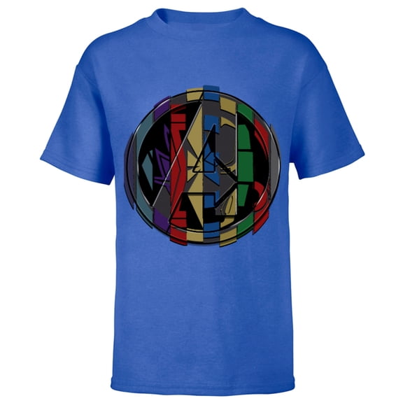 Marvel Avengers: Endgame Logo Super Hero Colors - Short Sleeve T-Shirt for Kids - Customized-Royal