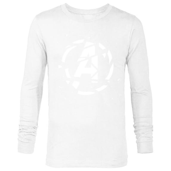 Marvel Avengers: Endgame Shattered Logo - Long Sleeve T-Shirt for Men - Customized-White