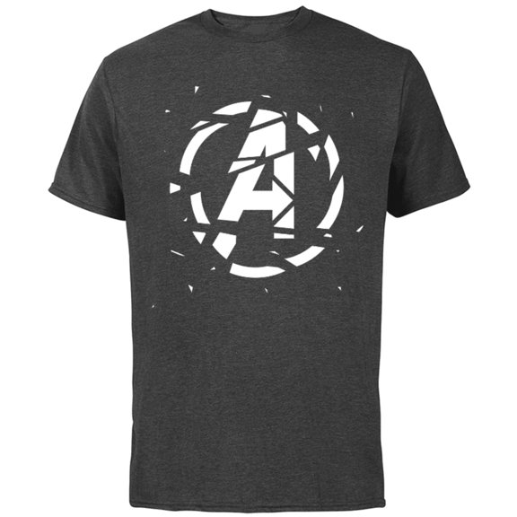 Marvel Avengers: Endgame Shattered Logo - Short Sleeve Cotton T-Shirt for Adults - Customized-Charcoal