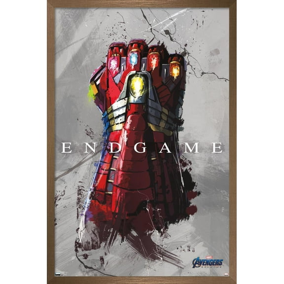 Marvel Avengers: Endgame - Stark Gauntlet Wall Poster, 22.375" x 34", Framed