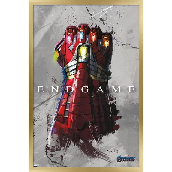 Marvel Avengers: Endgame - Stark Gauntlet Wall Poster, 22.375" x 34", Framed