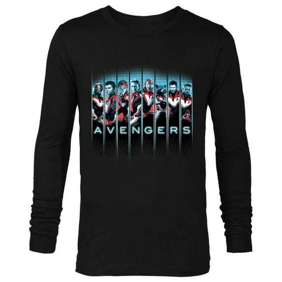 Marvel Avengers: Endgame Super Heroes Assemble - Long Sleeve T-Shirt for Men - Customized-Black